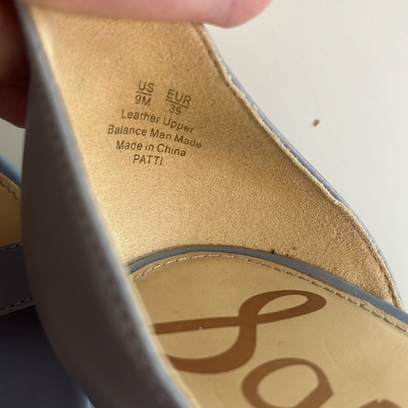 Sam Edelman Patti Ankle Strap Dress Heels Periwinkle Dusty Blue size 9 - Picture 9 of 12